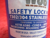 Wire & Cable Specialist T302/304 Stainless Steel Safety Lock Wire PN 05-02685