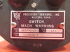 Precision Sensors, Inc.  6600186-7 Mach Warning Switch PN DRA76C-19