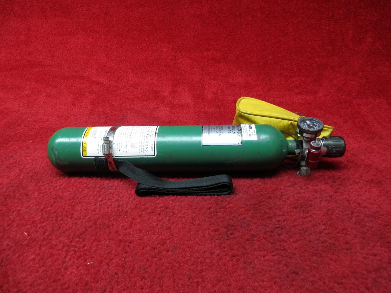 Puritan-Bennett Co. Oxygen Bottle W/ Mask 1800 PSI PN 176960-11S-M