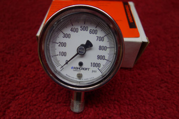 Ashcroft Duralife Pressure Gauge PSI 1000 PN 251009SW02L-1000