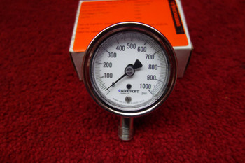 Ashcroft Duralife Pressure Gauge  PSI 1000 PN  251009SW02L-1000