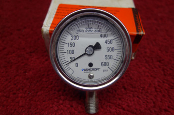 Ashcroft Duralife  Liquid Pressure  Gauge PSI 600 PN 5WJ26