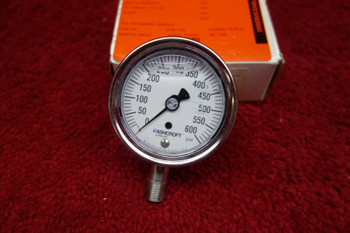 Ashcroft  Duralife Liquid  Pressure Gauge PSI 600 PN 5WJ26