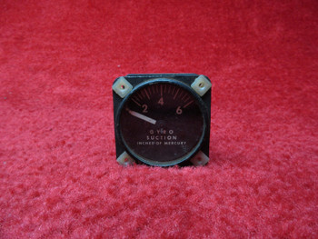 Airborne 1G10-1 Gyro Suction Gauge PN 99480, 550545