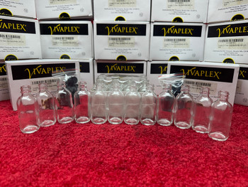 Vivaplex 2oz Clear Glass Bottles With Lids PN X001DSBK49