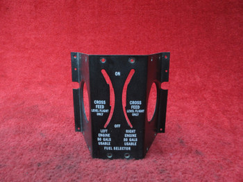  Beechcraft 76 Duchess Control Console Ident Cover PN 105-420019-11