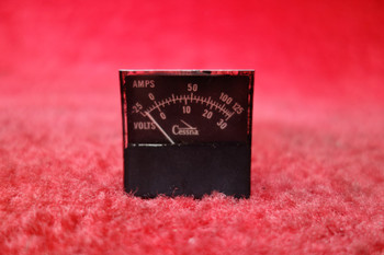 Cessna Aircraft Co, Jewell Elec Insts MS1 Volt & Ammeter Indicator PN CM-2664-1