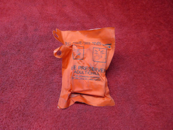 EAM Worldwide XF-35 Life Preserver PN P01224-103, P01202-201C