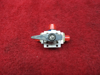 Cessna 177B Fuel Selector Valve W/ Handle PN 0513120-9
