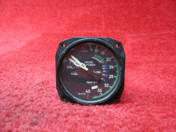 Aircraft Instrument & Development Dual Fuel Flow Indicator PN CM-2642-L3