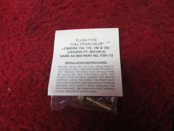 Saf-Air Products Inc, Cessna Flush Fuel Drain Valve PN S2106-2