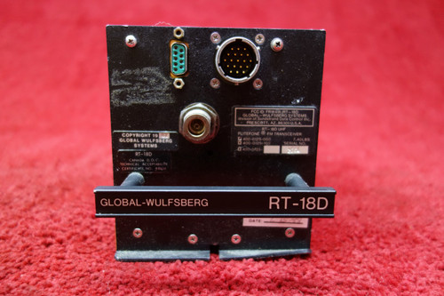 Global Wulfsberg RT-18D Flitefone  FM Transceiver PN 400-0125-000