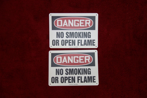 Danger No Smoking  Sign PN 9V206, MSMK050VP