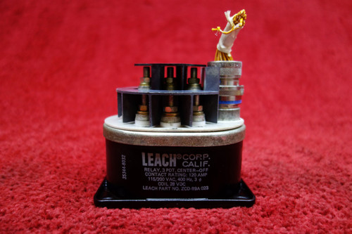 Leach Corp 35344-8032 Center Off Relay 28V  PN ZCD-B9A023