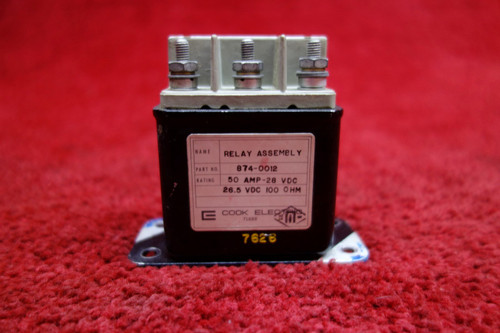  Cook Electric Relay 28V PN 874-0012