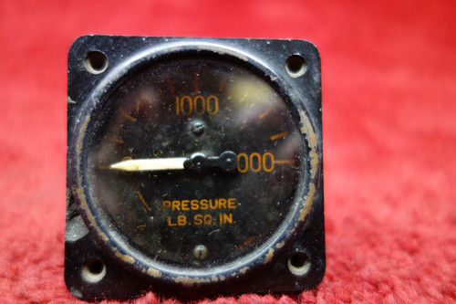 U.S. Gauge Hydraulic Pressure Gage PN AW17/8-17-DAF4