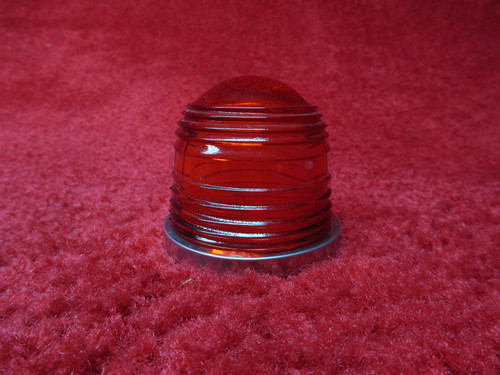   Red Strobe Light Beacon Lens W/ Mounting Clamp