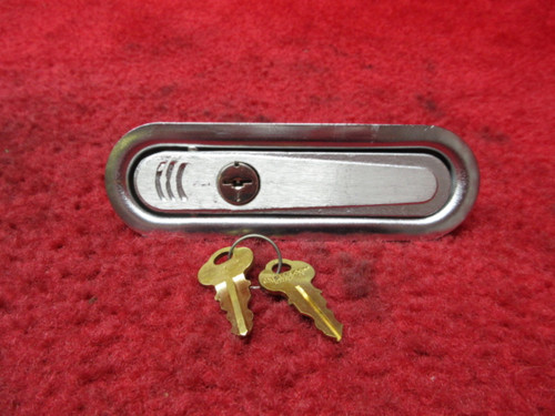 Beechcraft 76 Duchess Cabin Door Lock Outer Housing w/ Keys PN 105-420018