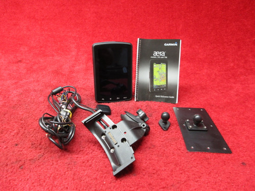 Garmin AERA 795 GPS W/ Battery, Mounting Dock, & Reference Guide PN 361-00055-00