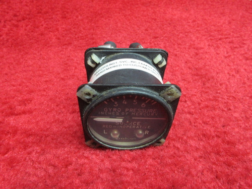 Airborne MFG Co 1G4-3 Gyro Pressure Gauge