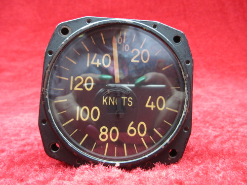 Aerosonic MS 28045T1 Airspeed Indicator PN S-15-KA, 6610-557-3170