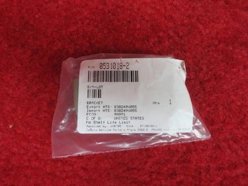 Cessna 172 Rudder Bracket PN 0531018-2