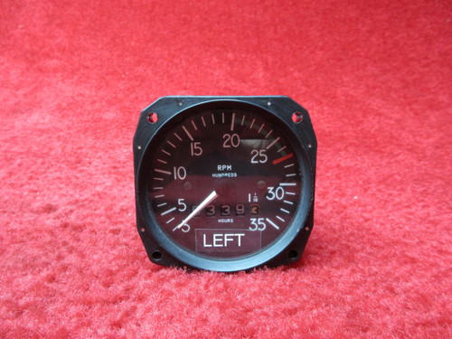 Mitchell Aircraft Products Mechanical Recording Tachometer PN D1-112-5023, 98480-23