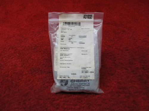 Cherry Aerospace CherryMax Flush Head Blind Rivets PN CR3552-6-4, CR3552-6-04