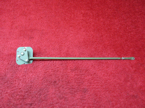 Cessna R172K Cabin Door Push Rod Tube W/ Plate PN 0517021-5, 1217046-5