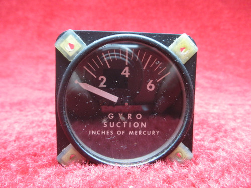 Airborne 1G10-1 Gyro Suction Gauge PN 99480, 550545