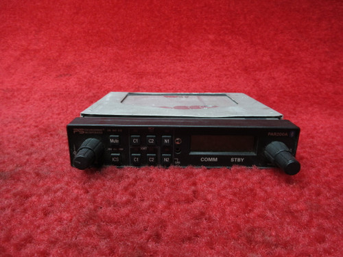 PS Engineering PAR200/A Audio Selector Panel/ Radio Controller PN 050-228-0200