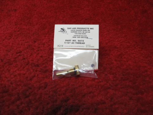 SAF-AIR Flush Type Fuel Drain Valve PN SA72, S2106-2, F391-72