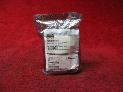 Artex ATX-8322 ELT Battery PN A3-06-2883