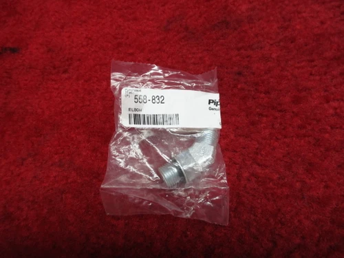 Piper PA-28 Fuel System 45 Degree Elbow PN 558-832