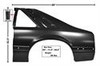 91-93 MUSTANG LH REAR QUARTER PANEL 
   **  SHIP TRUCK FREIGHT **