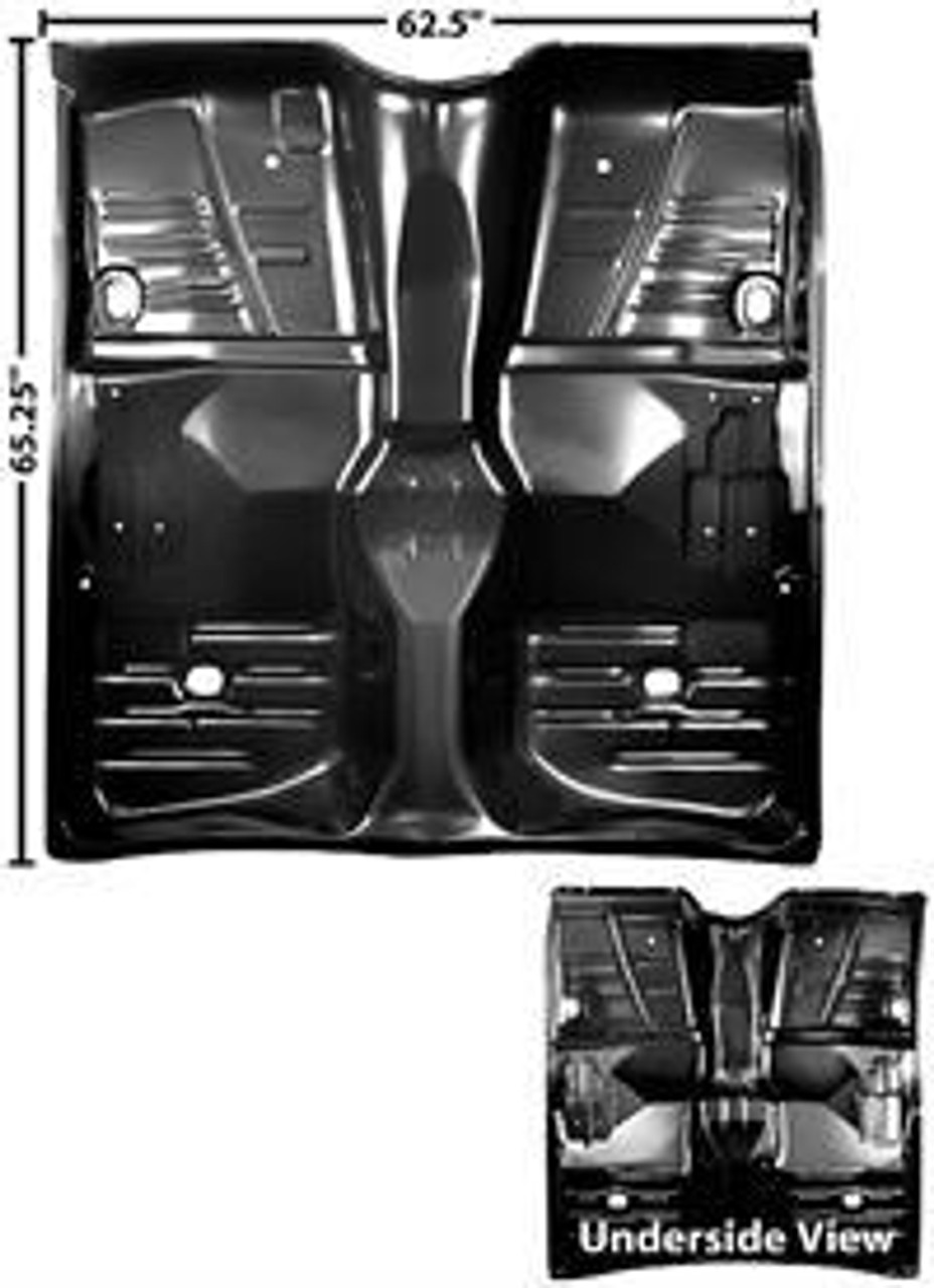 1961-64 IMPALA & FULL SIZE CHEVY COMPLETE FRONT FLOOR PANEL