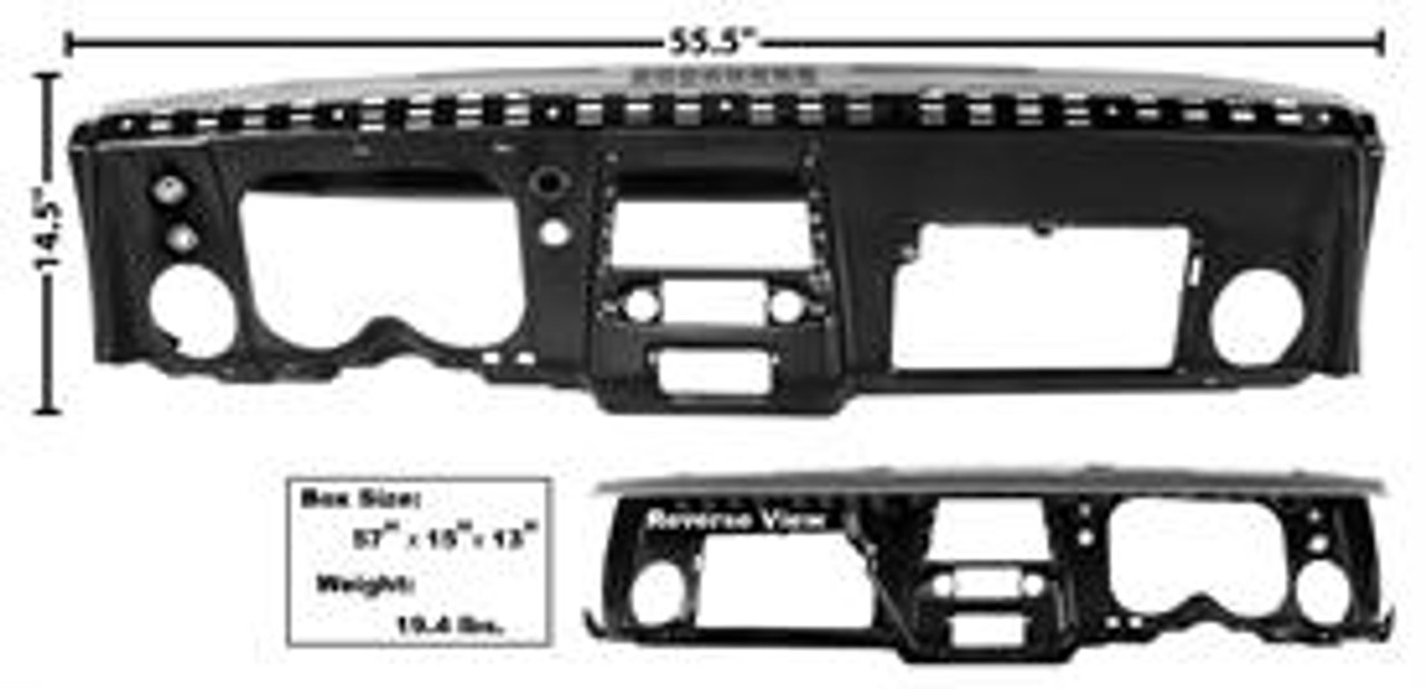  
DASH PANEL COMPLETE 68 STEEL 