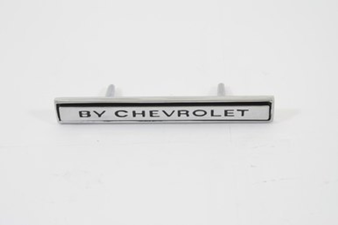 1969 CHEVELLE FRONT HEADER PANEL EMBLEM- BY CHEVROLET-