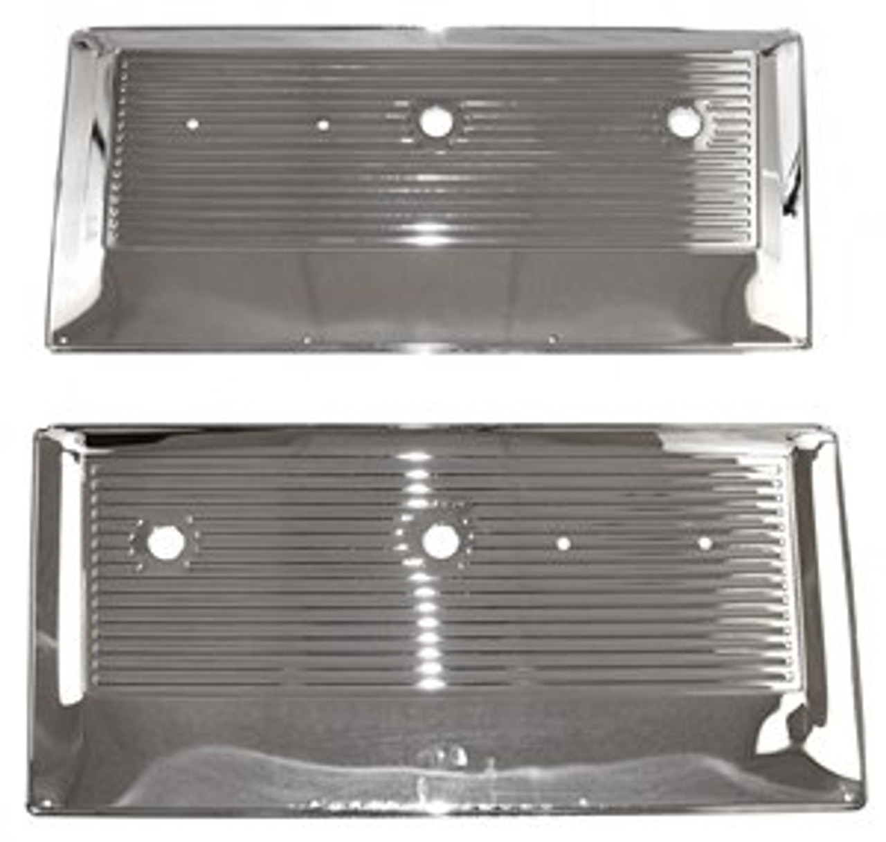 1967-1971 CHEVY & GMC PICKUP CHROME INNER DOOR PANEL SET (sold as a pair)