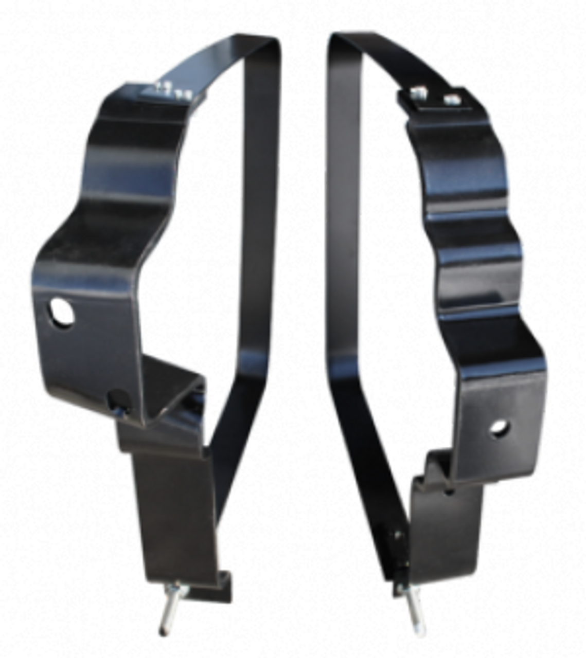 1947-1948 CHEVY & GMC PICKUP FUEL TANK BRACKETS WITH STRAPS (sold as a pair)