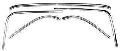 1962-64 CHEVY IMPALA REAR WINDOW MOLDING SET (2 door hardtop)