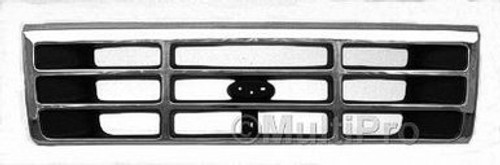 1992-98 FORD TRUCK CHROME / BLACK GRILLE