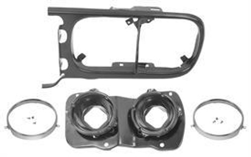 LH / 1969 FIREBIRD HEADLAMP MOUNTING PLATE & BUMPER SET