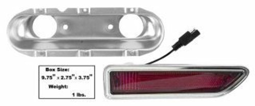 LH / 1970-71 CHALLENGER RED SIDE MARKER ASSEMBLY-REAR