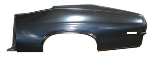 LH / 1970-72 NOVA REAR QUARTER SKIN WITH DOOR JAMB (2 door models)