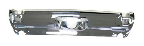 1969 CUTLASS 442 CHROME REAR BUMPER (with dual exhaust holes & without molding strip holes)