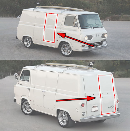 FORD ECONOLINE VAN RIGHT HAND DOORS(61-67)