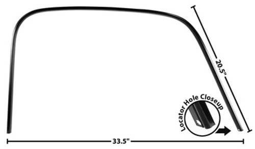 RH / 1947-54 CHEVY & GMC PICKUP STEEL DRIP RAIL