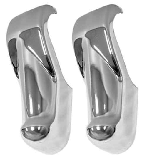 1960-1962 CHEVY & GMC TRUCK FRONT CHROME BUMPER GUARDS