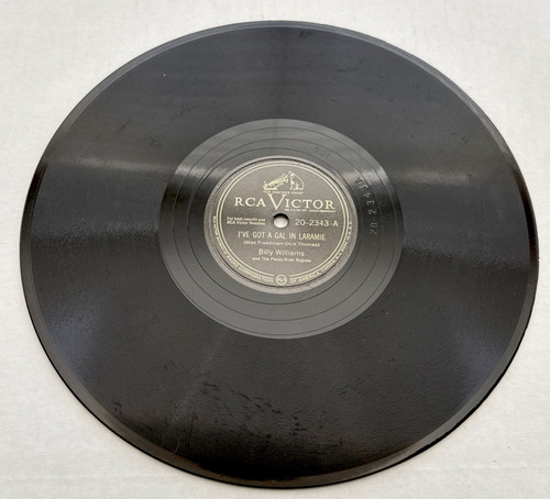 Billy Williams – I've Got A Gal In Laramie / Mary Marry Me - 78 RPM RCA Victor
